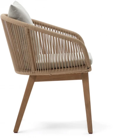 Стул уличный La Forma (ex Julia Grup) Portalo (Бежевый,Серый/ Веревка)