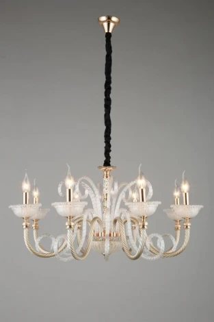 Подвесная люстра Omnilux 883 OML-88303-08 (220V, на цепи, свеча)