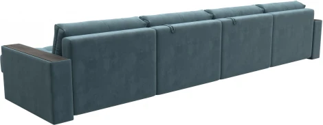 Диван П-образный с декором Лига-049 НПБ Лонг Лига Диванов (Велюр) арт.128558