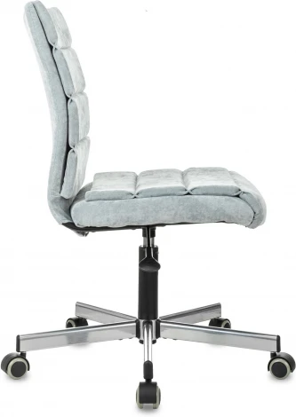 Кресло Бюрократ CH-320M серо-голубой Light-28 крестов. металл
