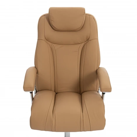 Кресло Траст Люкс/Trust Lux Экокожа LUX Classic 18-13, св.-коричневый Tetchair 25923