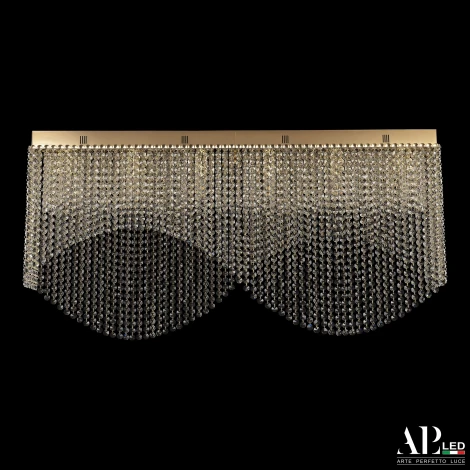 Потолочная люстра хрустальная APL LED Sicilia SH512.2.100.B.Gd.E14 (220V)