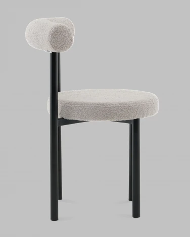 Стул обеденный Флорео букле светло-серый Stool Group арт.УТ000041336