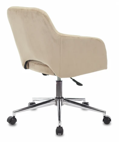 Кресло Бюрократ CH-380SL латте Italia 5 крестовина металл хром