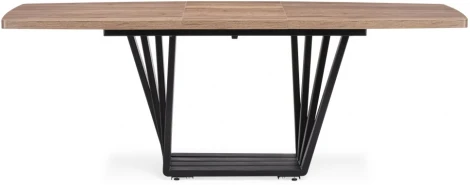 Стол на тумбе Woodville Эудес дуб галифакс табак / черный 551078