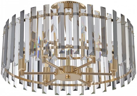 Потолочная люстра хрустальная на штанге Arte Milano Sorrento-5209 375209/6/80/490 GD (220V)