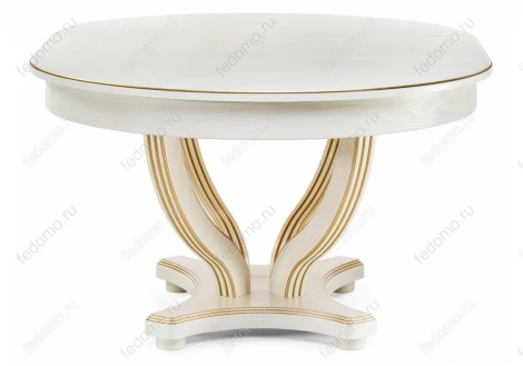 Стол Woodville Дорсет молочный / золото 483904