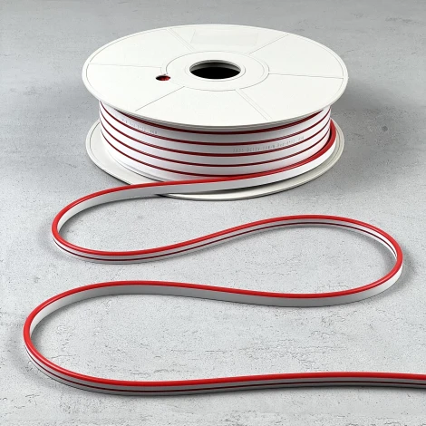 Односторонний Гибкий Неон 6х12мм Красный 12В, IP65 Laitcom FR-23523