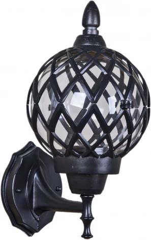 Настенный фонарь уличный Reluce 09018-0.2-001SW BK (220V, шар)