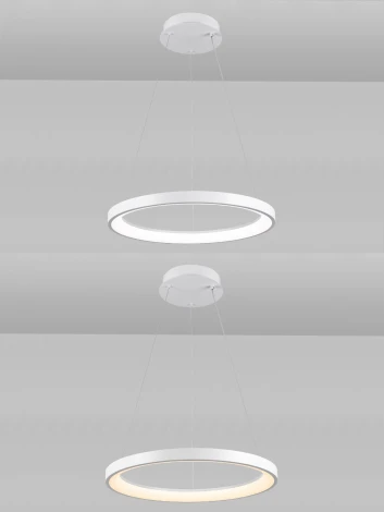 Подвесной светильник нимб с пультом ДУ 80W, белый, LED Natali Kovaltseva INNOVATION STYLE 83139