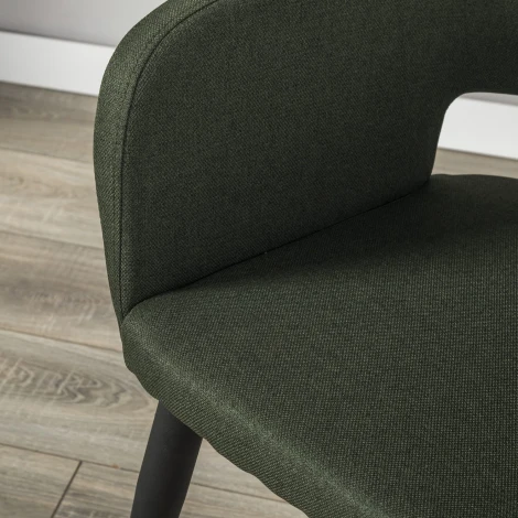 Стул R-Home Oscar тёмно-зеленый/черный