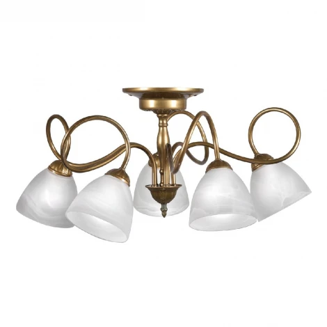 Люстра потолочная Day&Night, 6 плафонов, бронза с белым