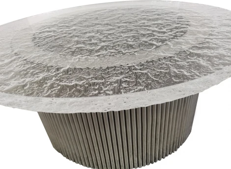 Стол журнальный IST-CASA Баухаус MH1792CT, 80х35см, серебро