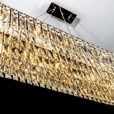 Подвесная люстра хрустальная Modelux ML.7084.1200 GD