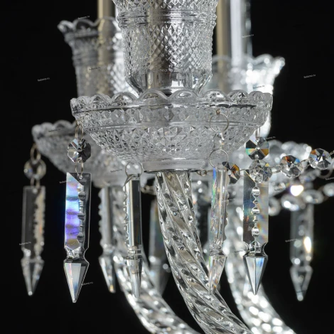 Подвесная люстра Chiaro Барселона 313012418 (220V, на цепи, подсвечник, свеча)