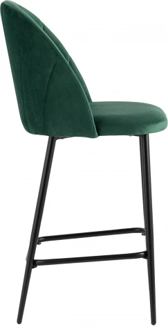 Стул полубарный Stool Group Логан велюр зелёный УТ000035465