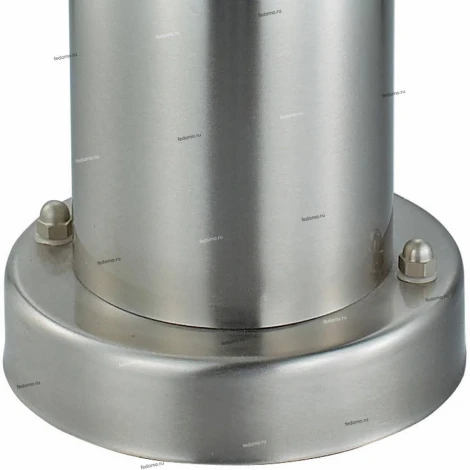 Столб уличный Horoz Defne, 1 плафон, никель с белым