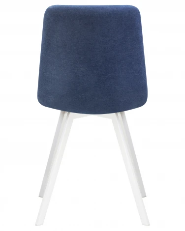 Стул обеденный ALEX SQUARE (белые ножки, синяя ткань (UF860-14B))