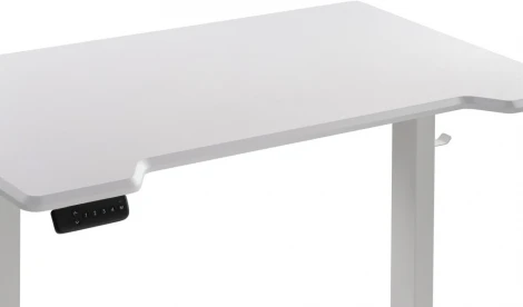 Компьютерный стол Маркос с механизмом подъема 120 (Маркос с механизмом подъема 120х75х75 белый / шагрень белая) Notta арт.578481
