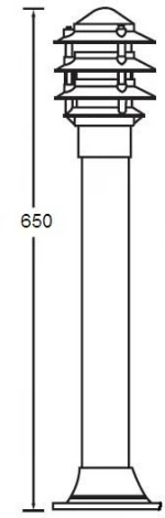 Наземный фонарь Oasis Light BRISBANE 67320-650 Bl (220V, IP44)