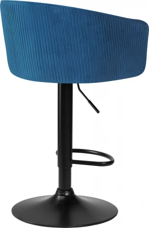 Стул барный DOBRIN DARCY BLACK (синий велюр (1922-20))