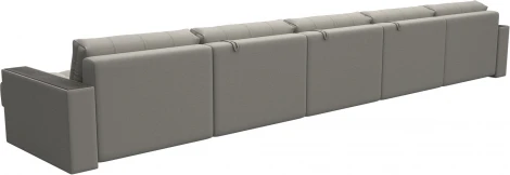 Диван П-образный с декором Лига-049 НПБ Мегалонг Лига Диванов (Рогожка) арт.128518