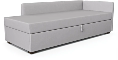 Диван-кровать Arsko Велес Угол правый велюр серый