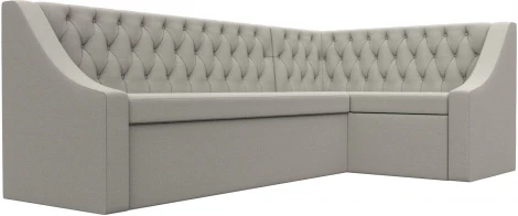 Диван кухонный угловой Мерлин правый угол (Бежевый/Рогожка) Лига Диванов арт.122512