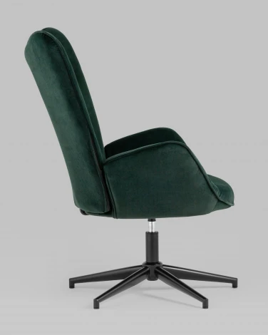 Кресло Stool Group Филадельфия велюр изумрудный ножка черная УТ000010439