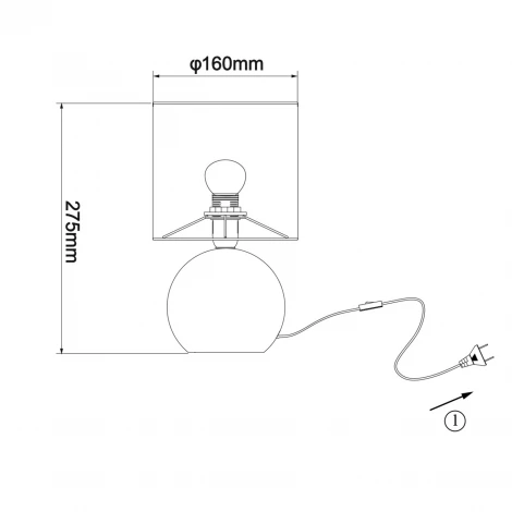 Настольная лампа Escada Sport 10160/L Football E14*40W