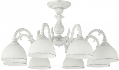 Потолочная люстра на штанге Arte Milano AM346410 346410/8 WT+SL (220V)