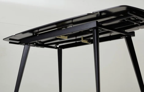 Обеденный стол M-City ELIOT 120 MATT BLACK MARBLE SINTERED STONE/ BLACK