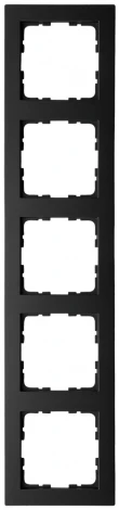 Рамка на 5 постов (черный матовый) Jasmart G-Classic G1005PB