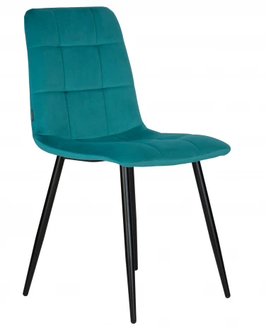 Стул обеденный DOBRIN CHILLY (Морской волны Holland 56, основание черное)