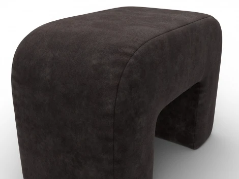 Пуф 008 (ДСП,Брус,Фанера,Велюр/Коричневый) Лига Диванов 132524