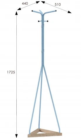 Вешалка напольная Галилео 213 голубой/шимо от фабрики Mebelik