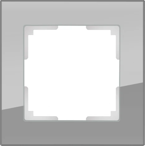Рамка на 1 пост Favorit (серый,стекло) Werkel W0011115 (a050965)