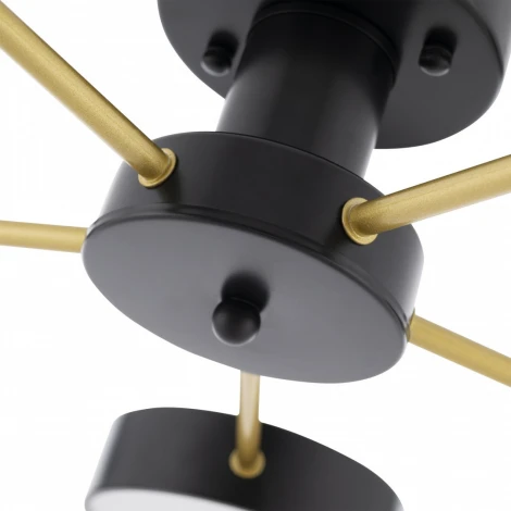 Потолочная люстра светодиодная на штанге Arte Milano Ferrara 252006/5 Bk/Bk (220V, круглые)