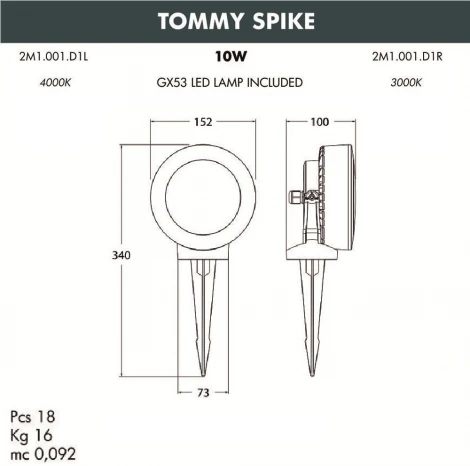 Прожектор уличный Fumagalli Tommy 2M1.001.000.WXD1L (220V, IP66)