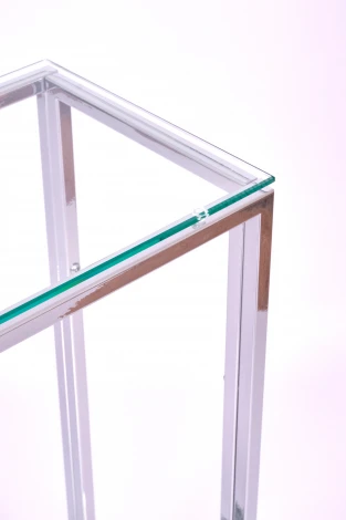 Консольный стол AllConsoles 1082-CS clear серебряный