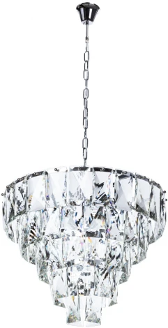 Подвесная люстра каскадная Divinare Chara 3508/02 LM-6 (220V, хрусталь, на цепи)