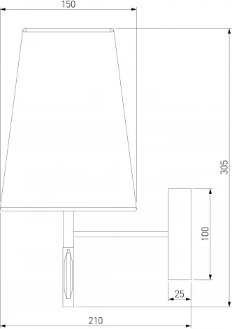 Бра Milazzo 60137/1 Eurosvet хром