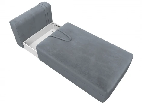 Модуль канапе Лига-060 НПБ (ЛДСП,Брус,Фанера,Велюр/Серый) Лига Диванов 129553