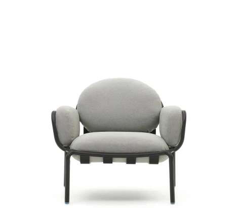 Кресло из ротанга La Forma (ex Julia Grup) Joncols (Серый/ Пенополиуретан)