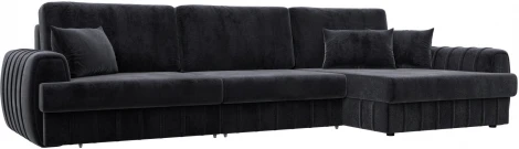 Диван угловой Лига-057 НПБ Лонг угол правый Лига Диванов (Велюр) арт.129307