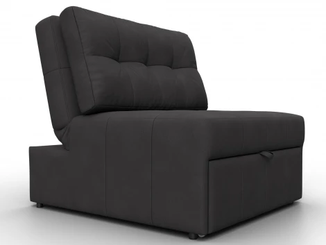 Кресло-кровать Лига-107 (80) (ЛДСП,Брус,Фанера,Замша/Коричневый) Лига Диванов 134947