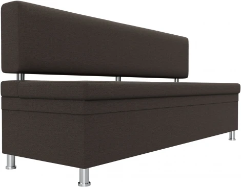 Диван кухонный прямой Стайл (Коричневый/Рогожка) Лига Диванов арт.123786