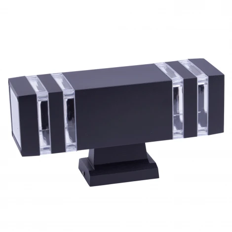Настенный светильник уличный под лампы Е27 черный Uniel UUL-S24A 2x60W/E27 IP65 BLACK