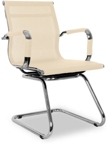 Кресло посетителя бизнес-класса CLG-619 MXH-C Beige