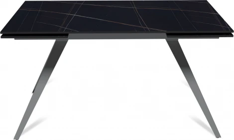 Стол раскладной Asti (140+40+40), керамика матовая Blackgold Top Concept арт.21878